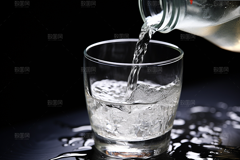 美酒酒具品酒摄影图