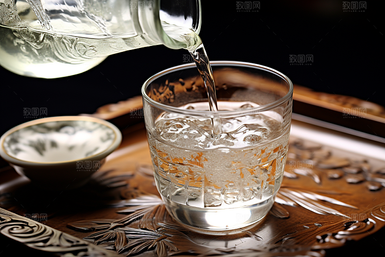美酒饮品酒杯摄影图
