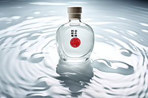 美酒酒杯酒器摄影图