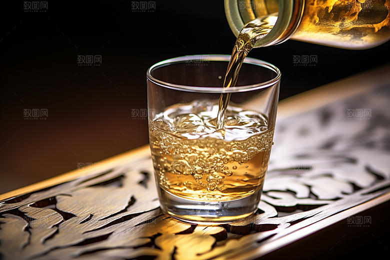 美酒高清畅饮摄影图