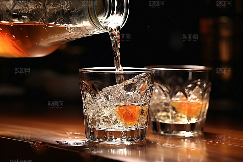 美酒酒具酒器摄影图