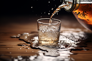 美酒酒杯高清摄影图