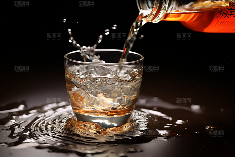 美酒高清酒瓶摄影图