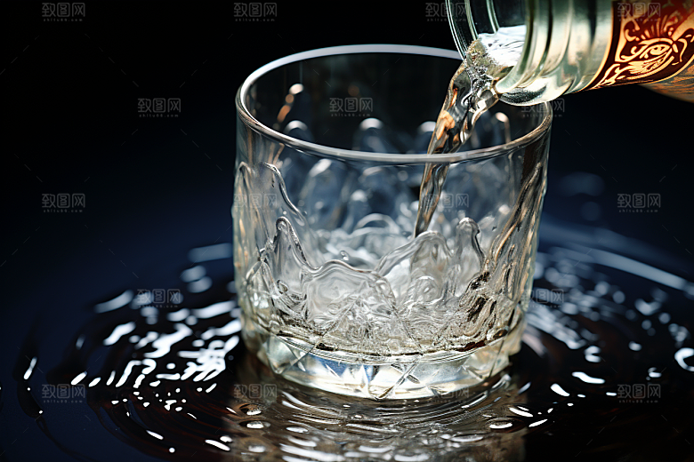 美酒饮品精致摄影图