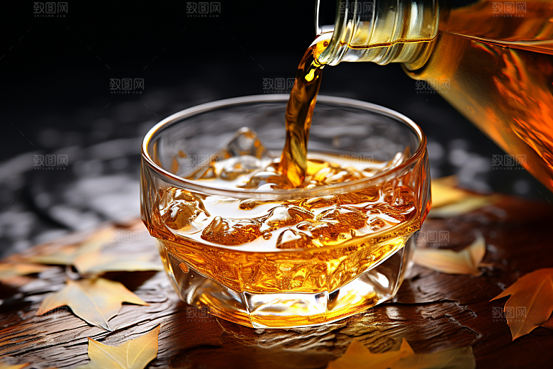 美酒精致品酒摄影图
