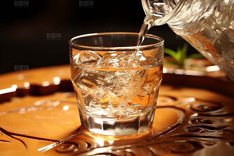 美酒饮品酒瓶摄影图