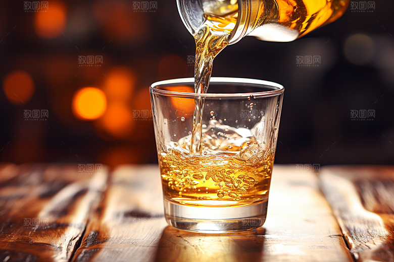 美酒酒瓶高清摄影图