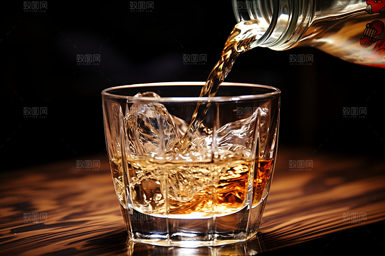 美酒高清畅饮摄影图
