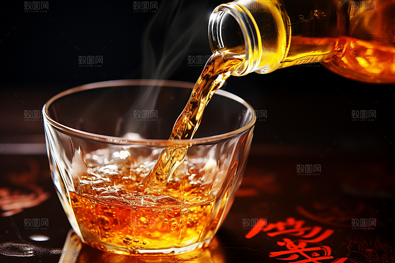 美酒高清畅饮摄影图