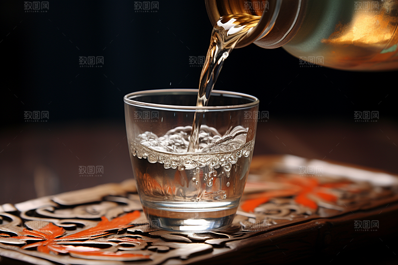 美酒畅饮品酒摄影图
