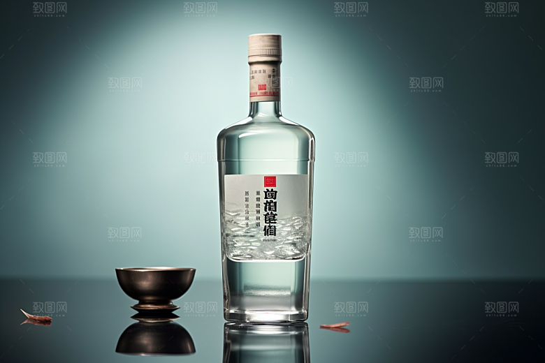 美酒畅饮酒器摄影图