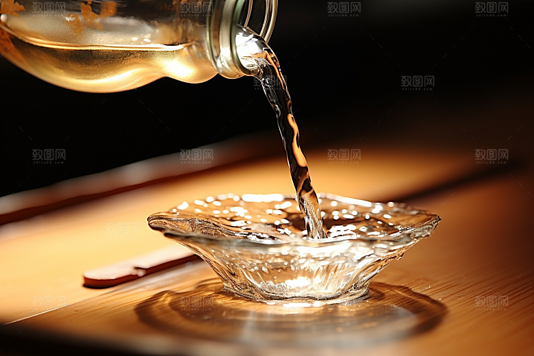 美酒酒瓶酒具摄影图