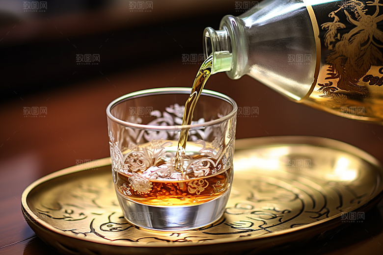 美酒品酒饮品摄影图