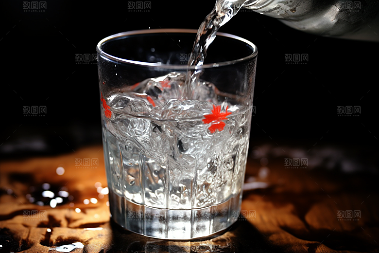 美酒饮品酒杯摄影图