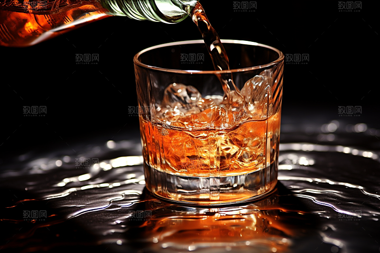 美酒高清酒瓶摄影图