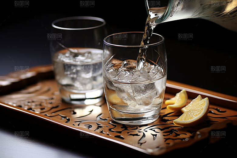 美酒酒具高清摄影图