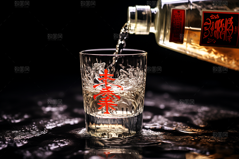美酒高清酒具摄影图