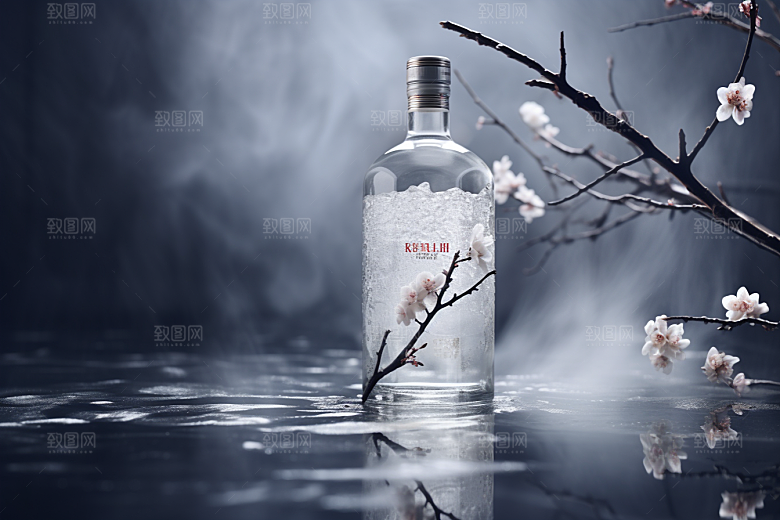美酒畅饮酒器摄影图