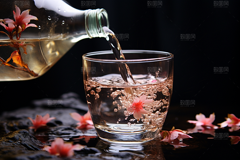 美酒高清畅饮摄影图