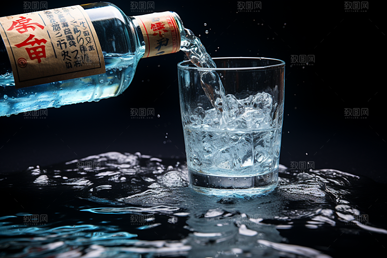 美酒高清酒瓶摄影图
