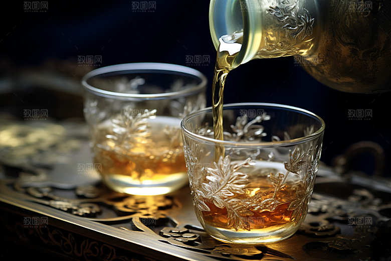 美酒酒具饮品摄影图