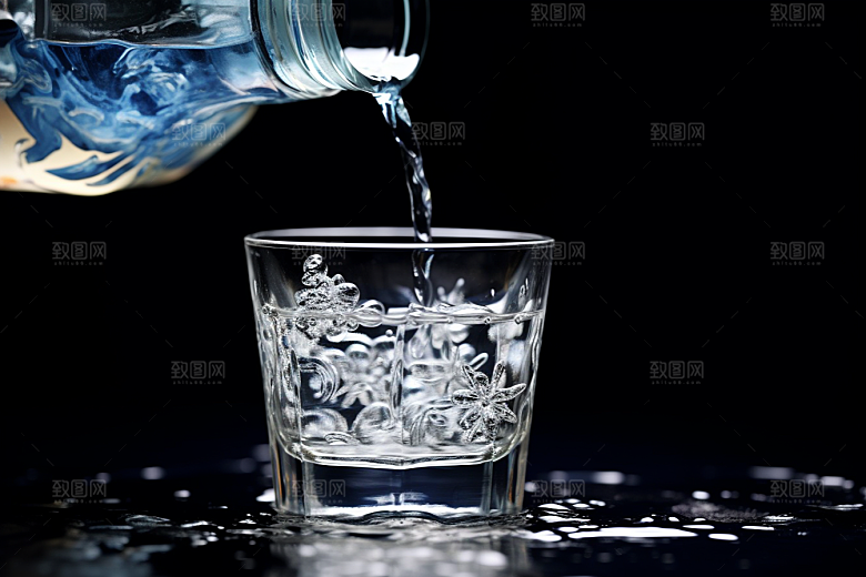 美酒酒瓶酒器摄影图