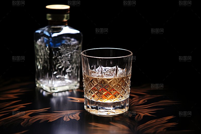 美酒酒器饮品摄影图