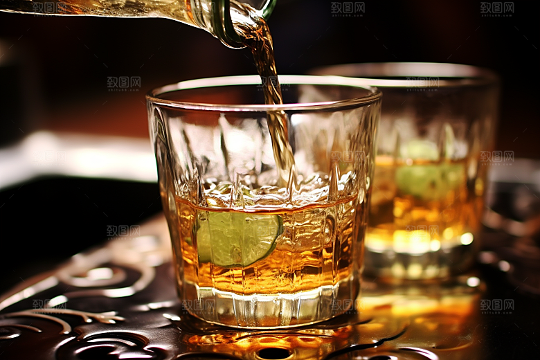 美酒高清酒器摄影图