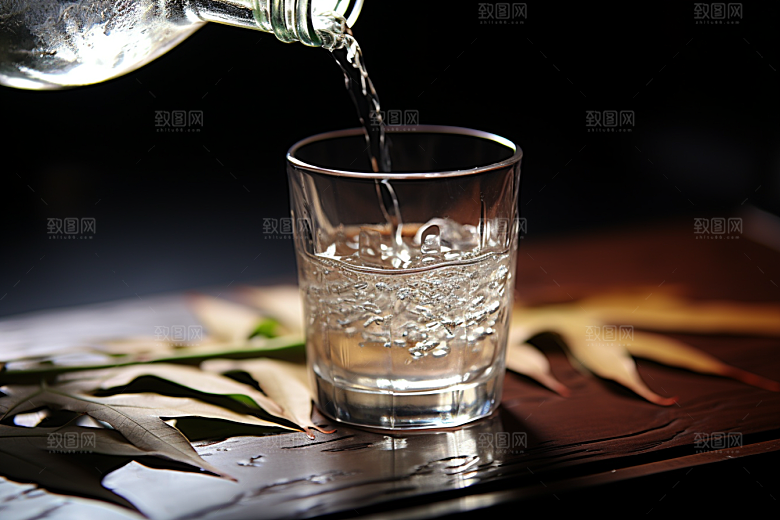 美酒畅饮品酒摄影图