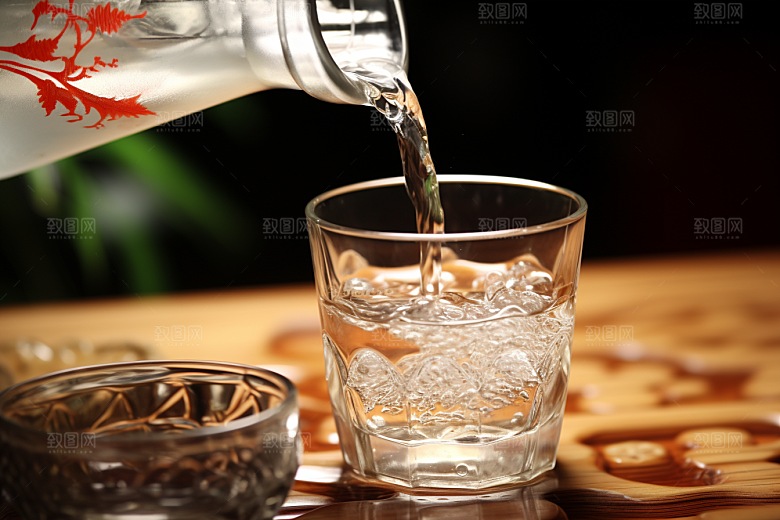 美酒品酒酒杯摄影图