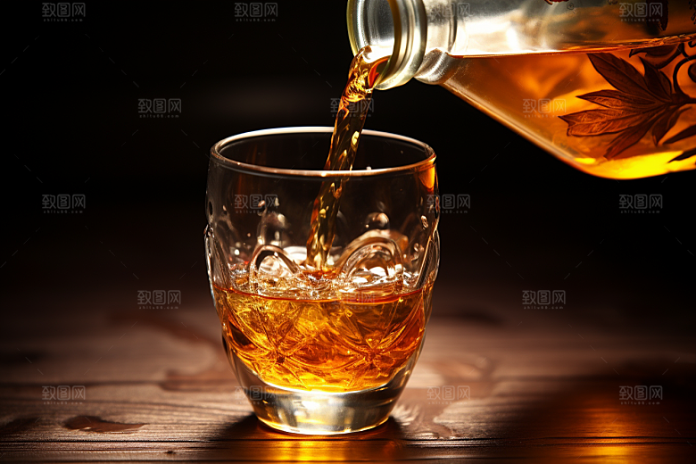 美酒高清酒具摄影图