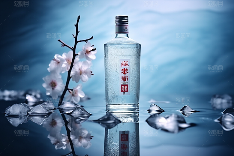 美酒精致饮品摄影图