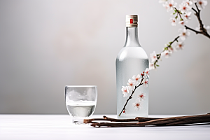 美酒酒器饮品摄影图