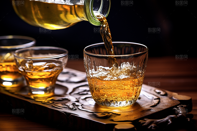 美酒品酒饮品摄影图