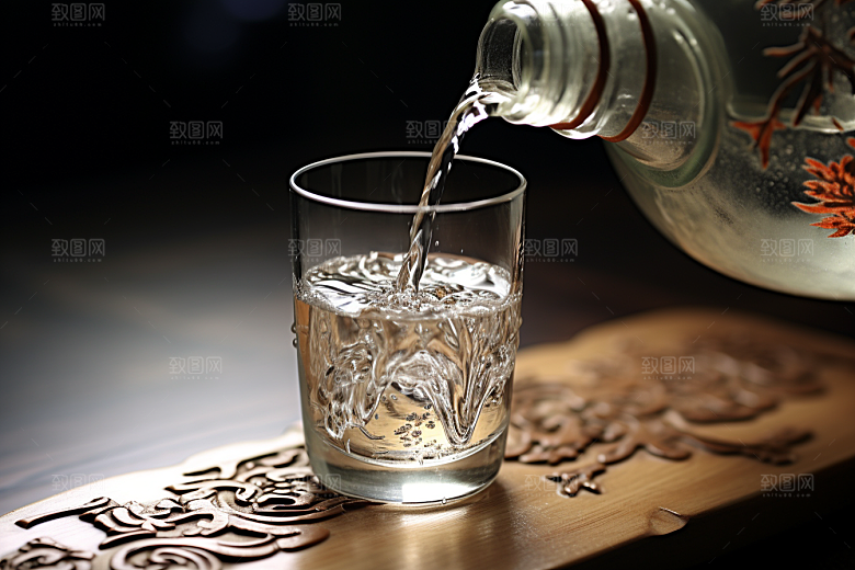 美酒饮品品酒摄影图