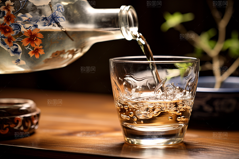 美酒品酒高清摄影图