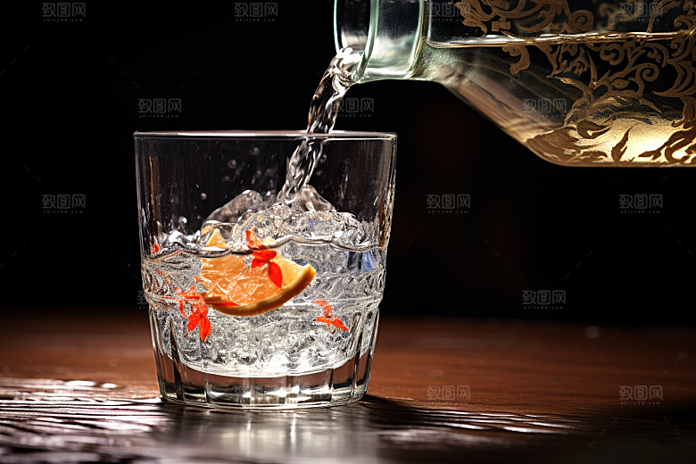 美酒高清品酒摄影图
