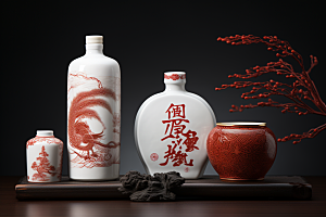 美酒酒具畅饮摄影图