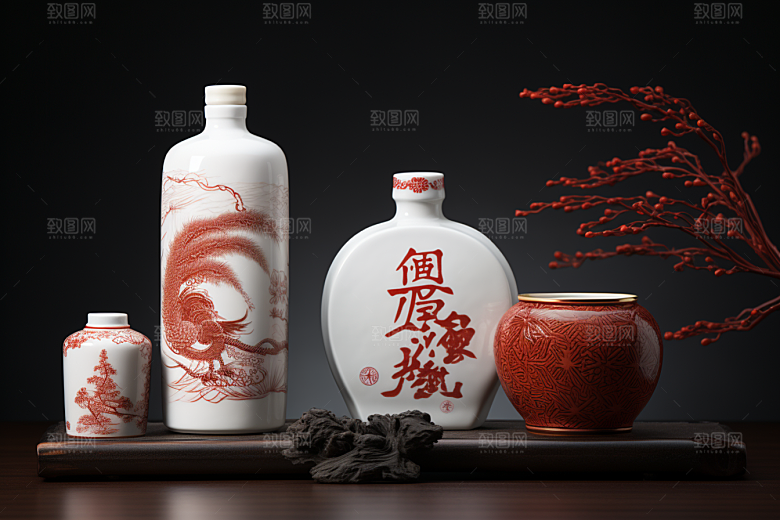 美酒酒具畅饮摄影图