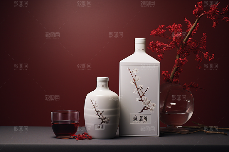 美酒品酒高清摄影图