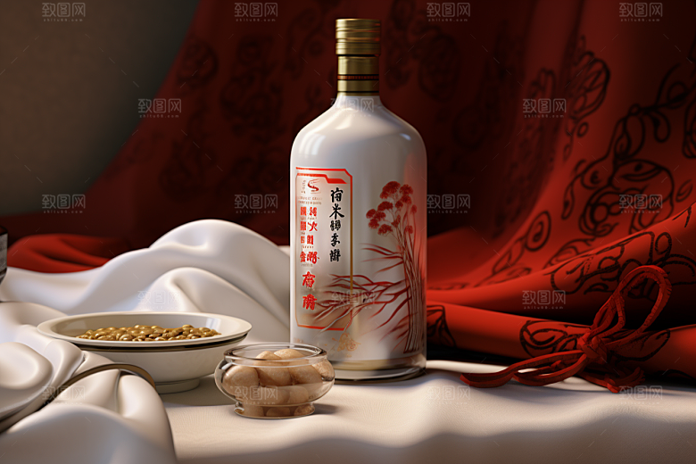 美酒畅饮精致摄影图