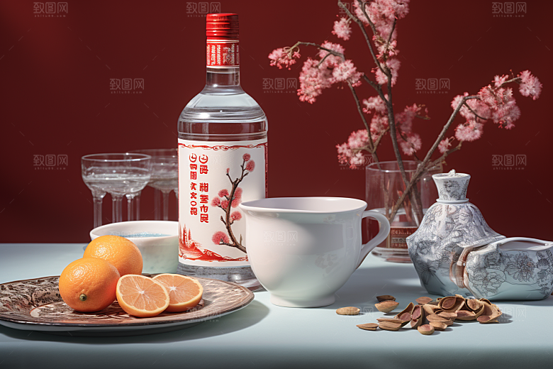 美酒精致畅饮摄影图