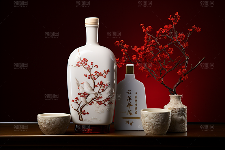 美酒高清酒器摄影图