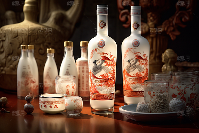美酒酒杯畅饮摄影图
