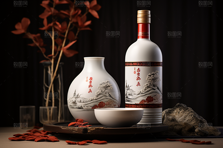 美酒高清酒具摄影图
