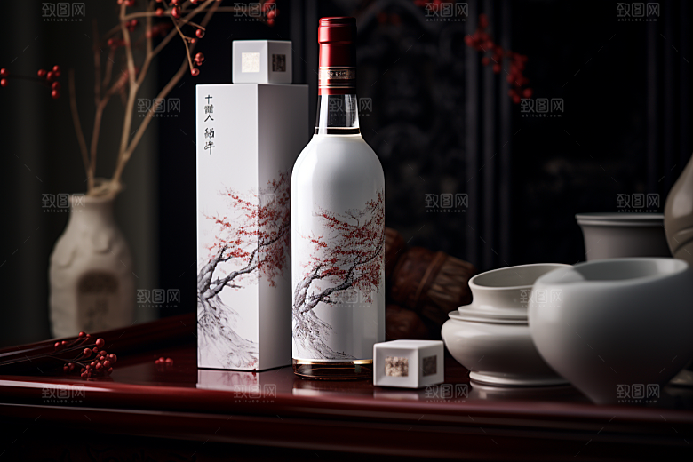 美酒酒具高清摄影图
