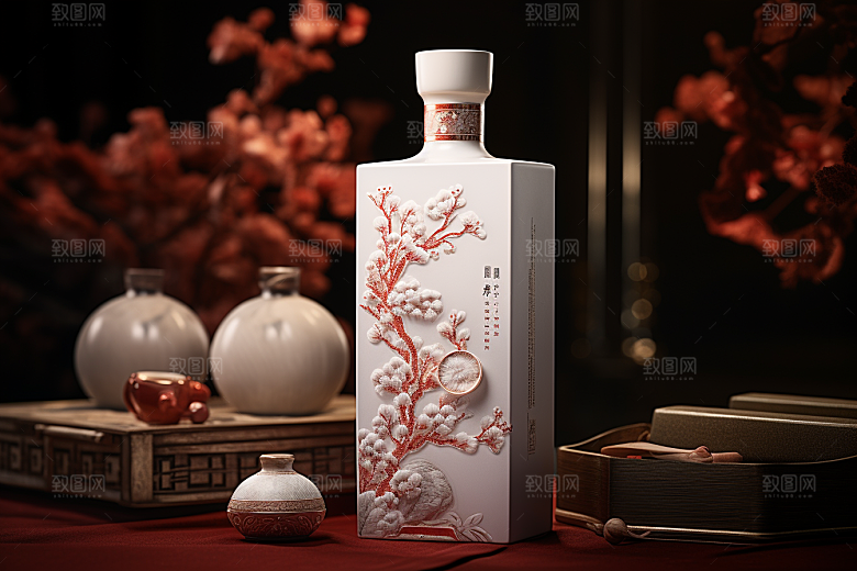 美酒高清酒瓶摄影图