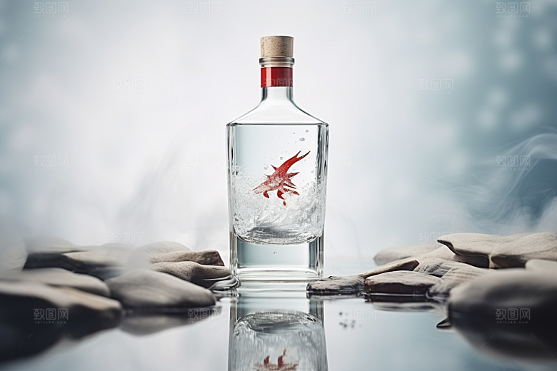 美酒高清酒瓶摄影图