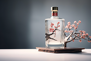 美酒酒瓶高清摄影图