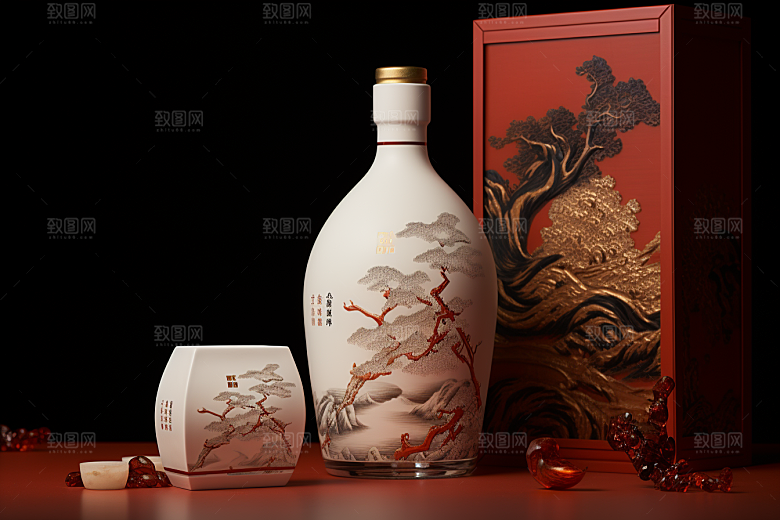 美酒饮品品酒摄影图